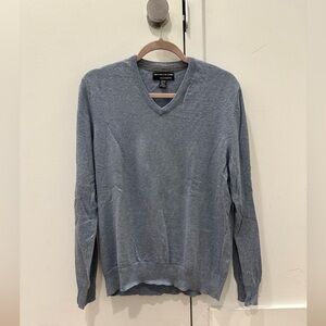 Light Blue V-Neck Sweater - Medium